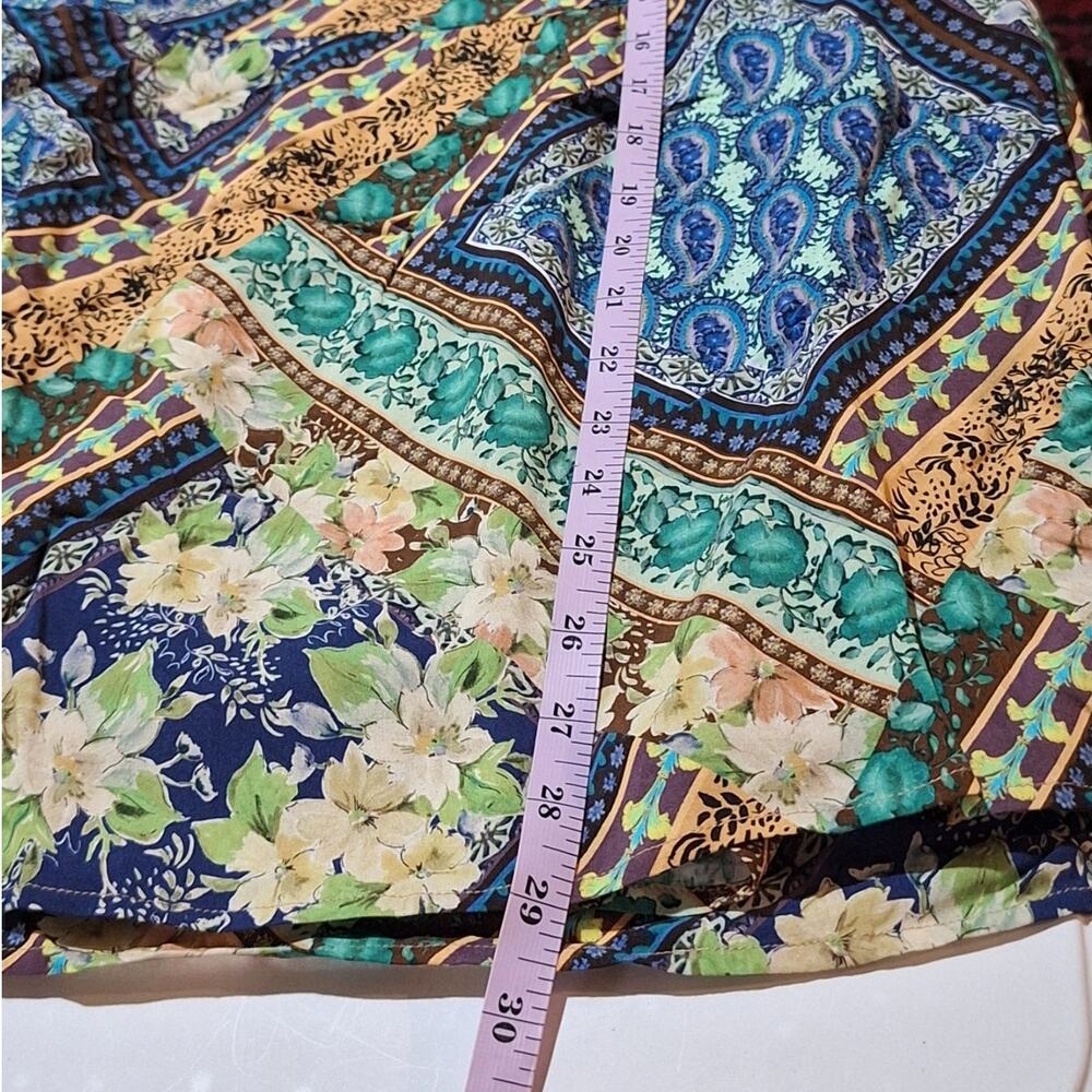 Johnny Was Riviera Tiered Pants Women's 3X Bohemian Hippie California Floral - Picture 10 of 12